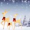 Beautifully Illuminated Outdoor Reindeer Family Set with Festive Holiday Lights Height 60"x 48" x 32"